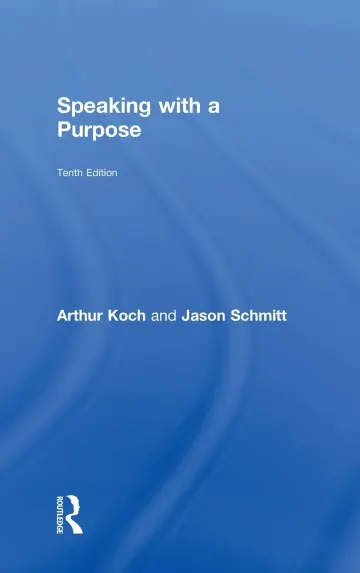 Cover of Speaking with a Purpose