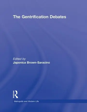 Cover of The Gentrification Debates