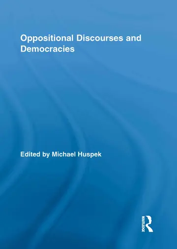 Cover of Oppositional Discourses and Democracies