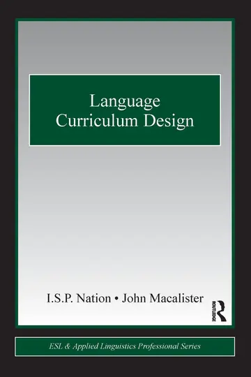 Cover of Language Curriculum Design