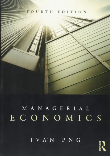 Cover of Managerial Economics, 4Th Edn