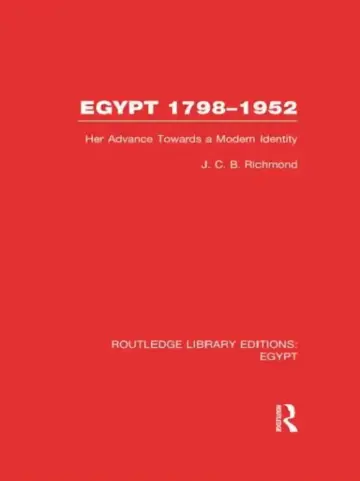 Cover of Egypt, 1798-1952 (RLE Egypt)
