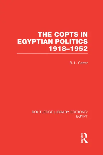 Cover of The Copts in Egyptian Politics