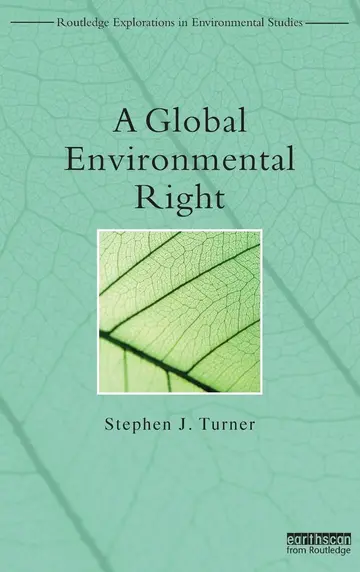 Cover of A Global Environmental Right