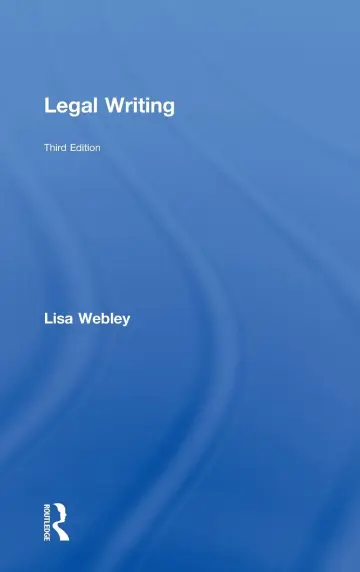 Cover of Legal Writing