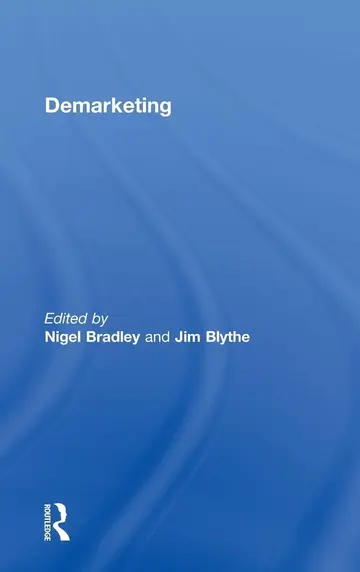 Cover of Demarketing