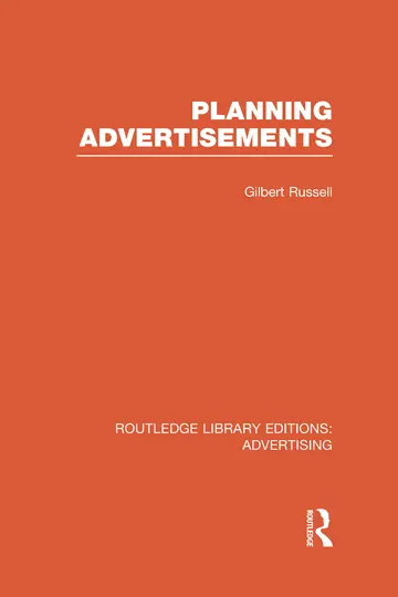 Cover of Planning Advertisements