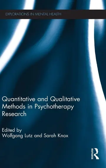 Cover of Quantitative and Qualitative Methods in Psychotherapy Research