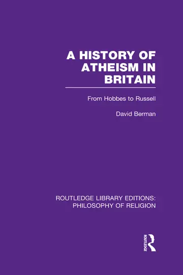 Cover of A History of Atheism in Britain