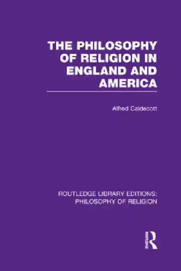 Cover of The Philosophy of Religion in England and America