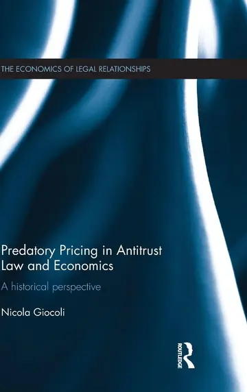 Cover of Predatory Pricing in Antitrust Law and Economics
