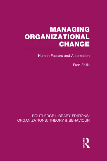 Cover of Managing Organizational Change