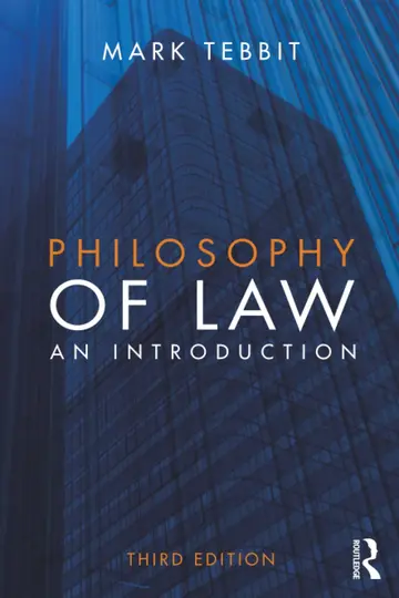 Cover of Philosophy of Law