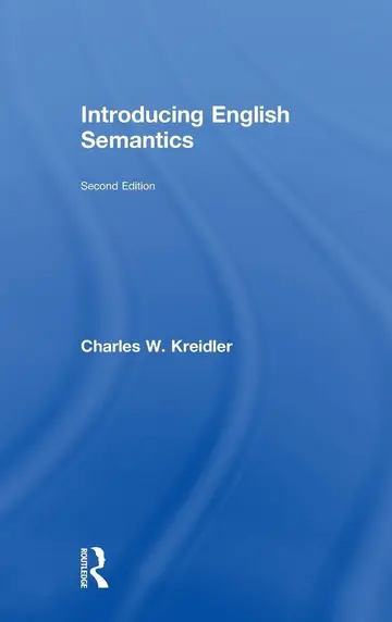 Cover of Introducing English Semantics