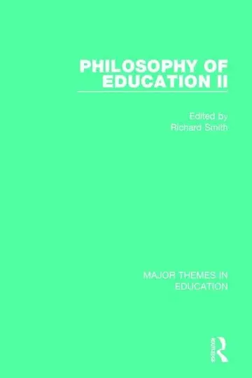 Cover of Philosophy of Education II