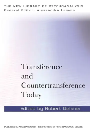 Cover of Transference and Countertransference Today