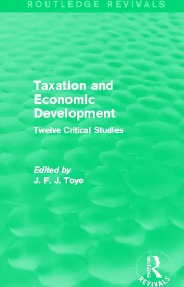 Cover of Taxation and Economic Development