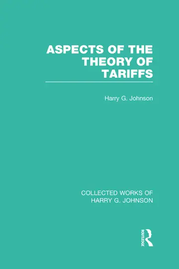 Cover of Aspects of the Theory of Tariffs