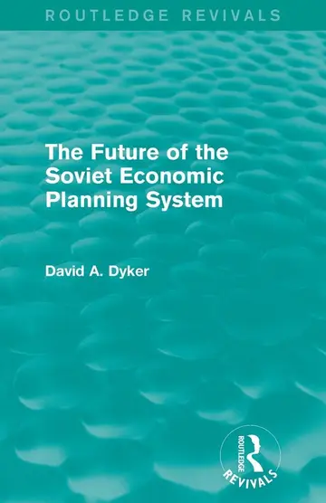 Cover of The Future of the Soviet Economic Planning System