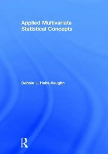 Cover of Applied Multivariate Statistical Concepts