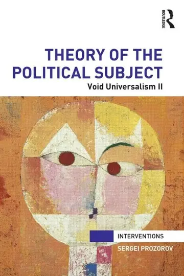 Cover of Theory of the Political Subject