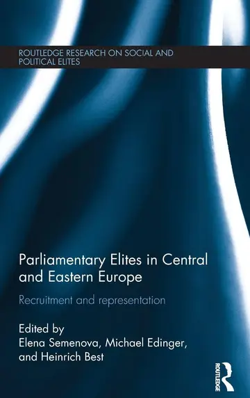 Cover of Parliamentary Elites in Central and Eastern Europe