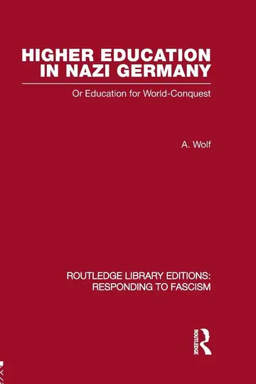 Cover of Higher Education in Nazi Germany