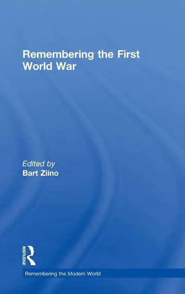 Cover of Remembering the First World War