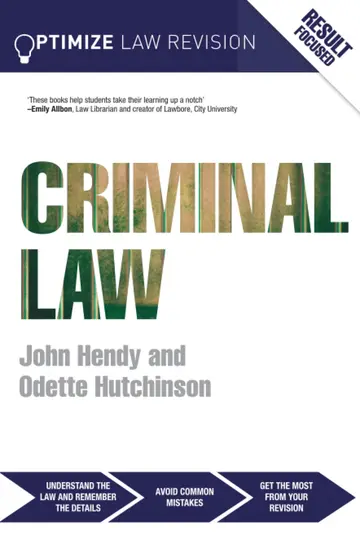 Cover of Optimize Criminal Law