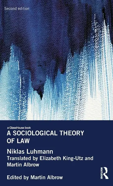 Cover of A Sociological Theory of Law