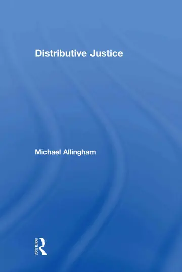 Cover of Distributive Justice