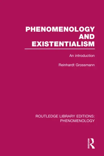 Cover of Phenomenology and Existentialism