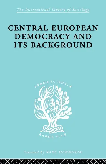 Cover of Central European Democracy and Its Background