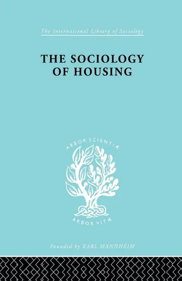 Cover of Sociology of Housing Ils 194