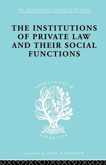 Cover of Inst of Private Law Ils 208
