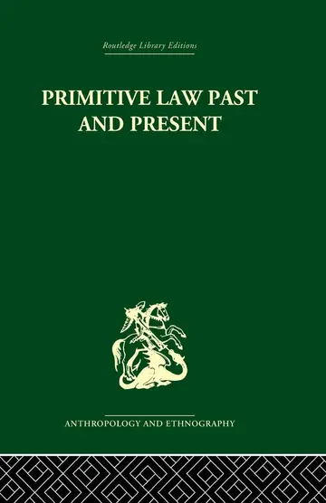 Cover of Primitive Law, Past and Present