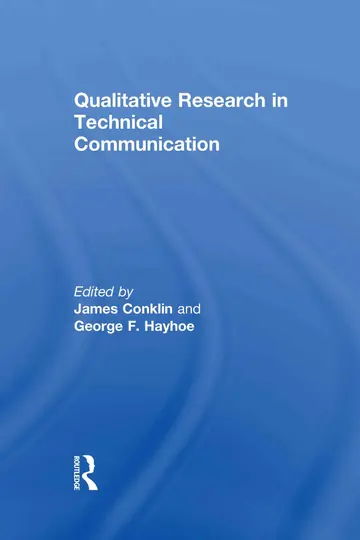 Cover of Qualitative Research in Technical Communication