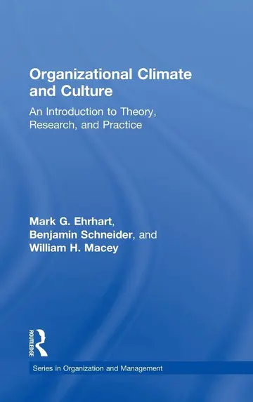 Cover of Organizational Climate and Culture