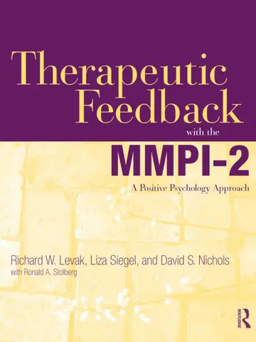 Cover of Therapeutic Feedback with the MMPI-2