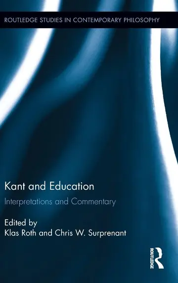 Cover of Kant and Education