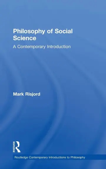 Cover of Philosophy of Social Science