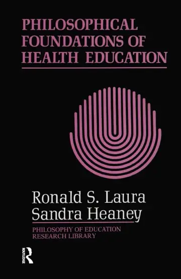 Cover of Philosophical Foundations of Health Education