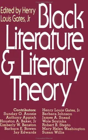 Cover of Black Literature and Literary Theory