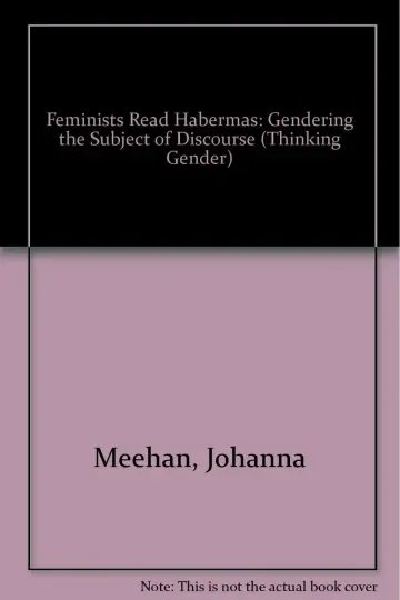Cover of Feminists Read Habermas