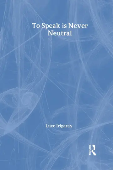 Cover of To Speak is Never Neutral