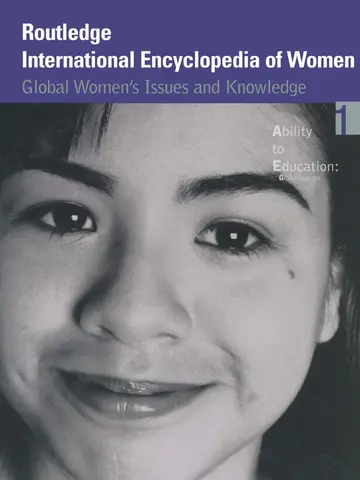 Cover of Routledge International Encyclopedia of Women V1