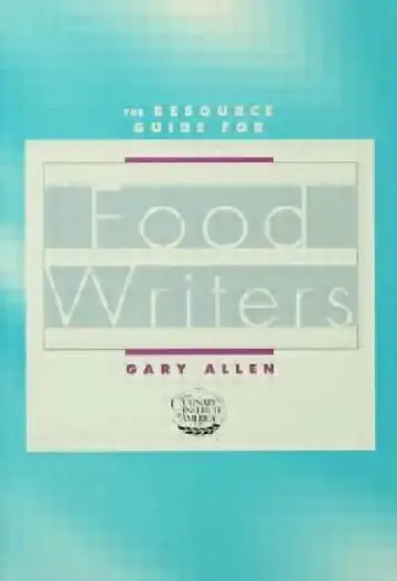 Cover of Resource Guide for Food Writers