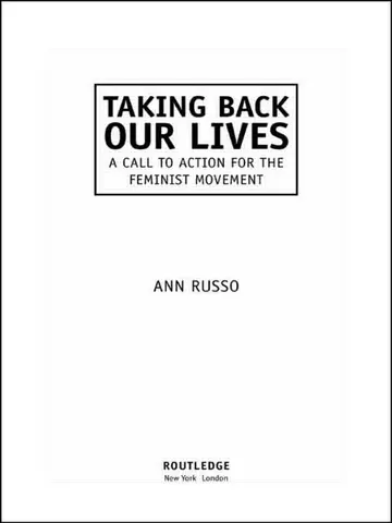 Cover of Taking Back Our Lives