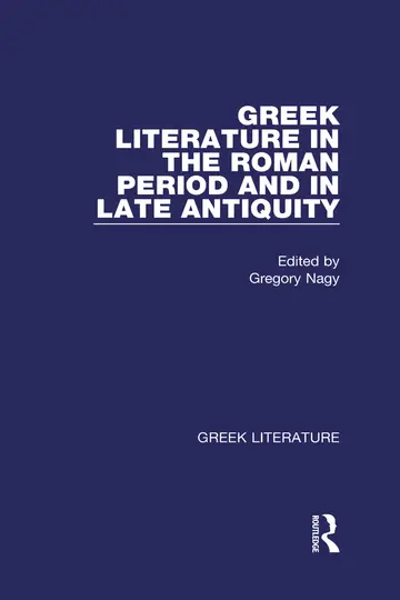 Cover of Greek Literature in the Roman Period and in Late Antiquity