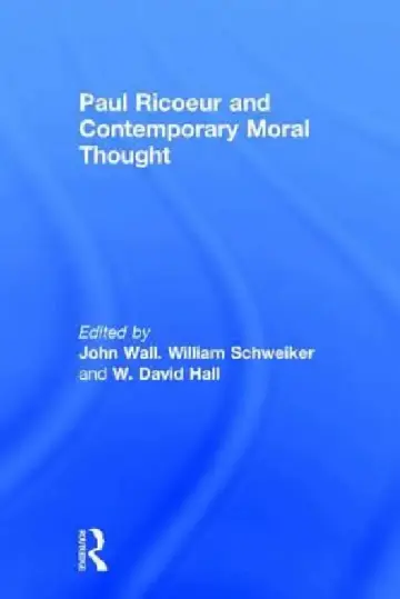 Cover of Paul Ricoeur and Contemporary Moral Thought